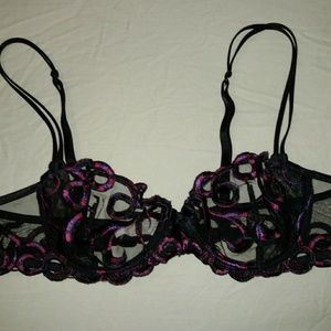 Vintage Simone Perele bra sheer French lingerie